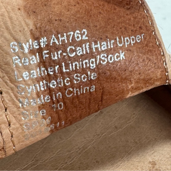 Madewell The Frances Skimmer Loafer In Calf Hair Muted Shell Multi Women Size 10 - Picture 10 of 13